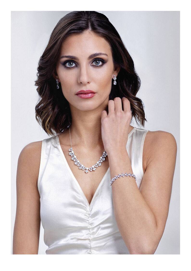 Ottaviani Bracciale rodiato con cubic zirconia e perle Offerte