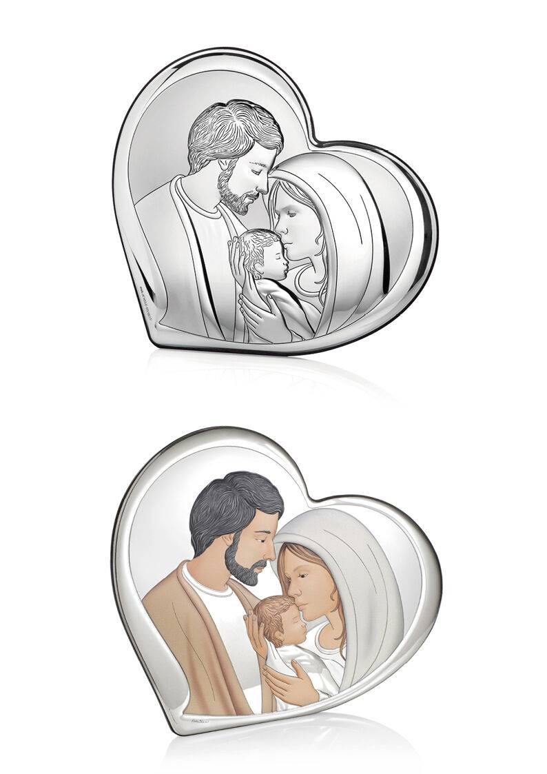 Ottaviani Icona cuore sacra famiglia 20x18,1 colorata Spedizione Gratuita