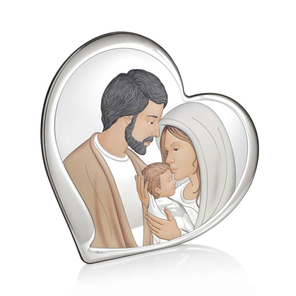 Ottaviani Icona cuore sacra famiglia 20x18,1 colorata Spedizione Gratuita