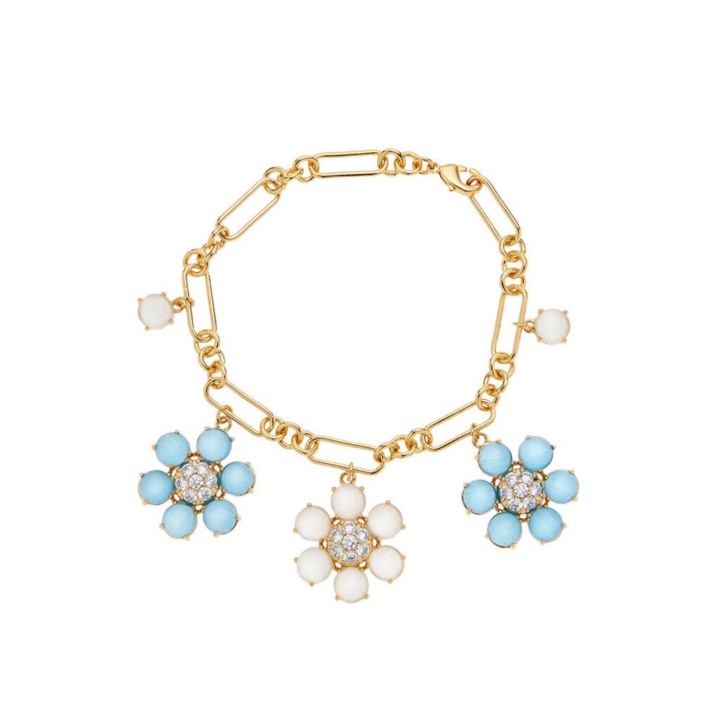 Ottaviani Bracciale dorato con cubic zirconia e resina Vendita Economica