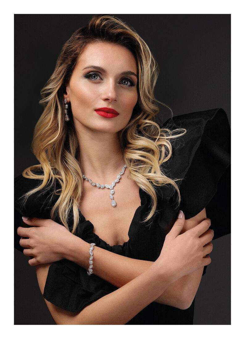 Ottaviani Orecchini rodiati con cubic zirconia Moda