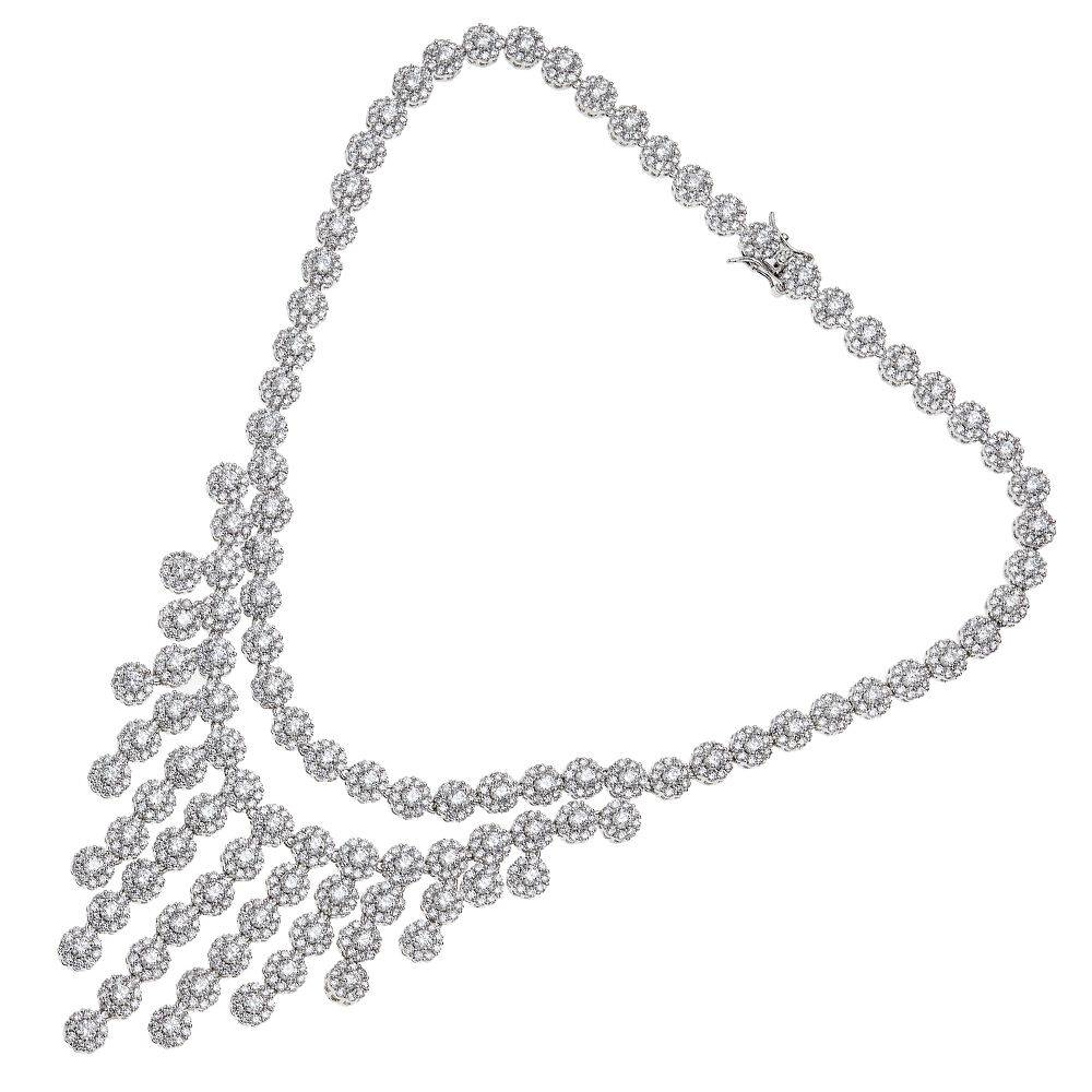 Ottaviani Collana rodiata con cubic zirconia Soddisfazione Garantita