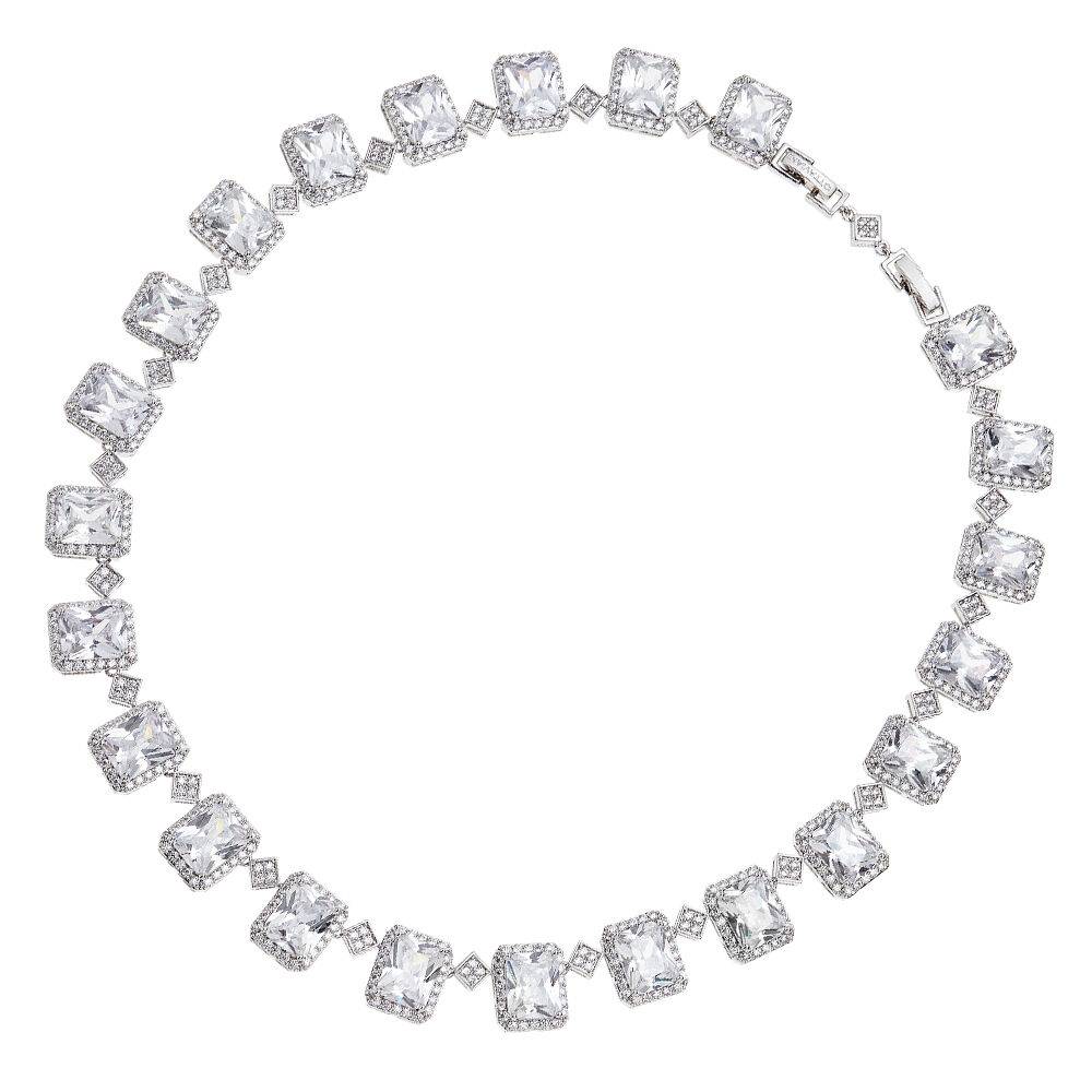 Ottaviani Collana rodiata con cubic zirconia Qualità Garantita
