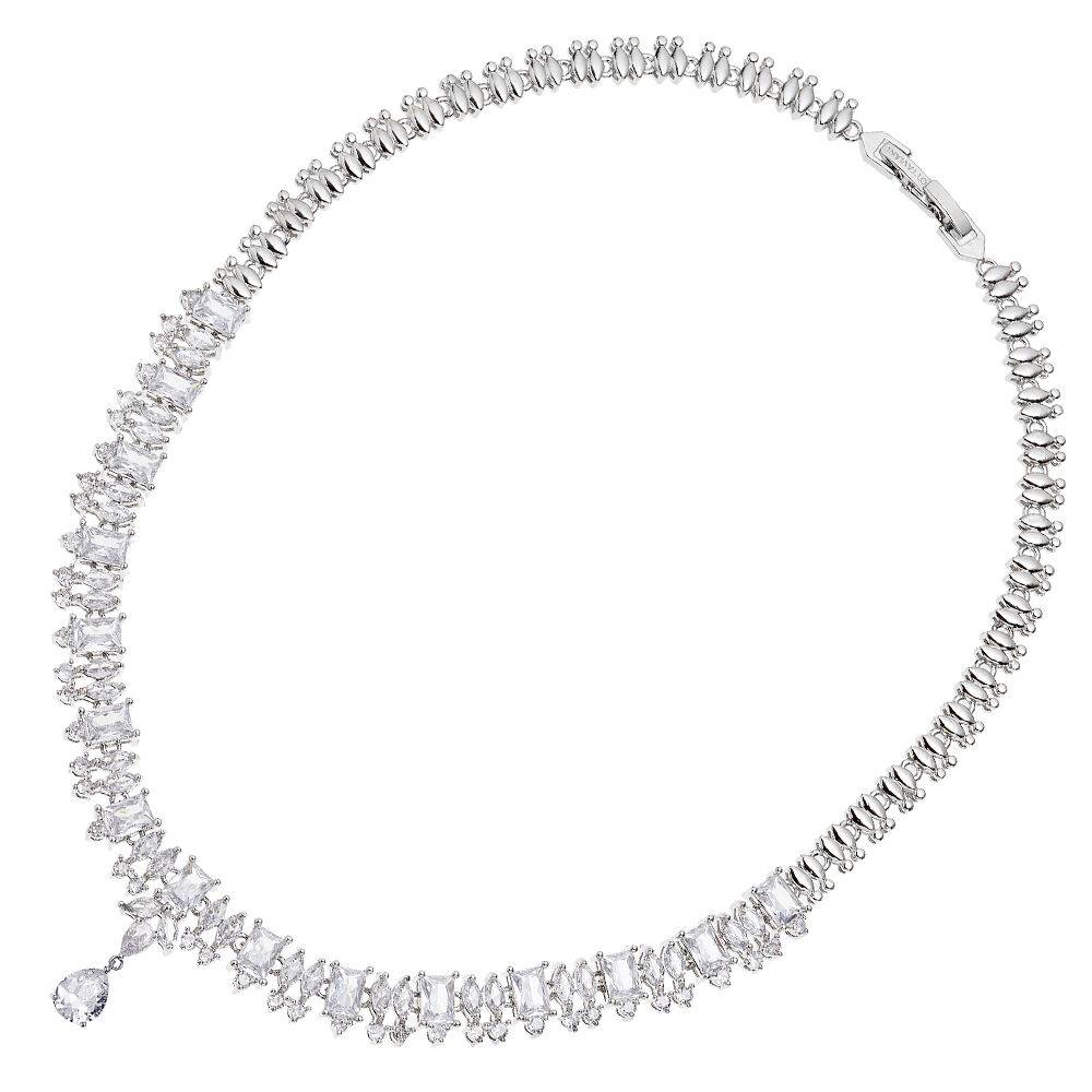 Ottaviani Collana rodiata con cubic zirconia Acquista Ora