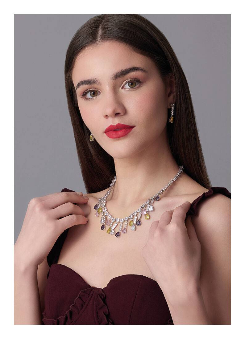 Ottaviani Collana rodiata con cubic zirconia Promozione Limitata