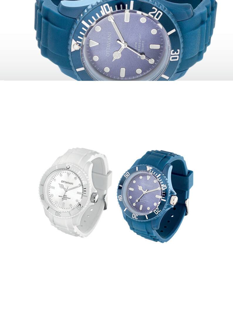 Ottaviani Orologio quarzo silicone bianco Offerte