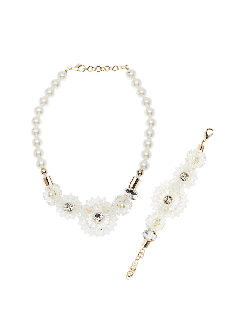 Ottaviani Bracciale con perle bijoux,perline e strass Consegna Veloce
