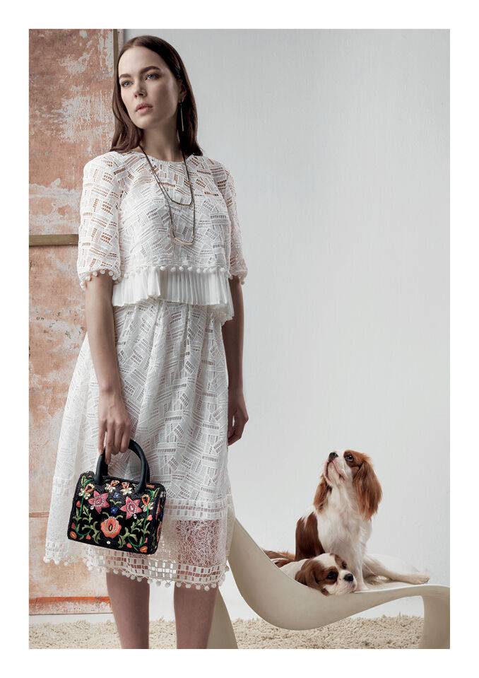 Ottaviani Clutch con cristalli e perline Online