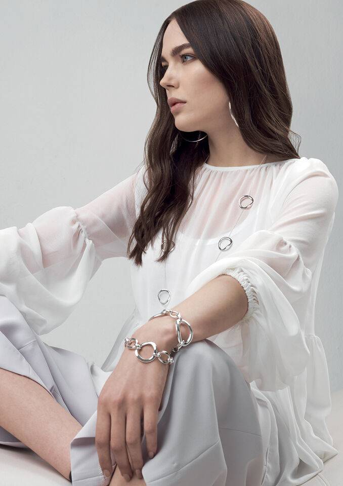 Ottaviani Bracciale"elegance" in argento / cm 19 Saldi