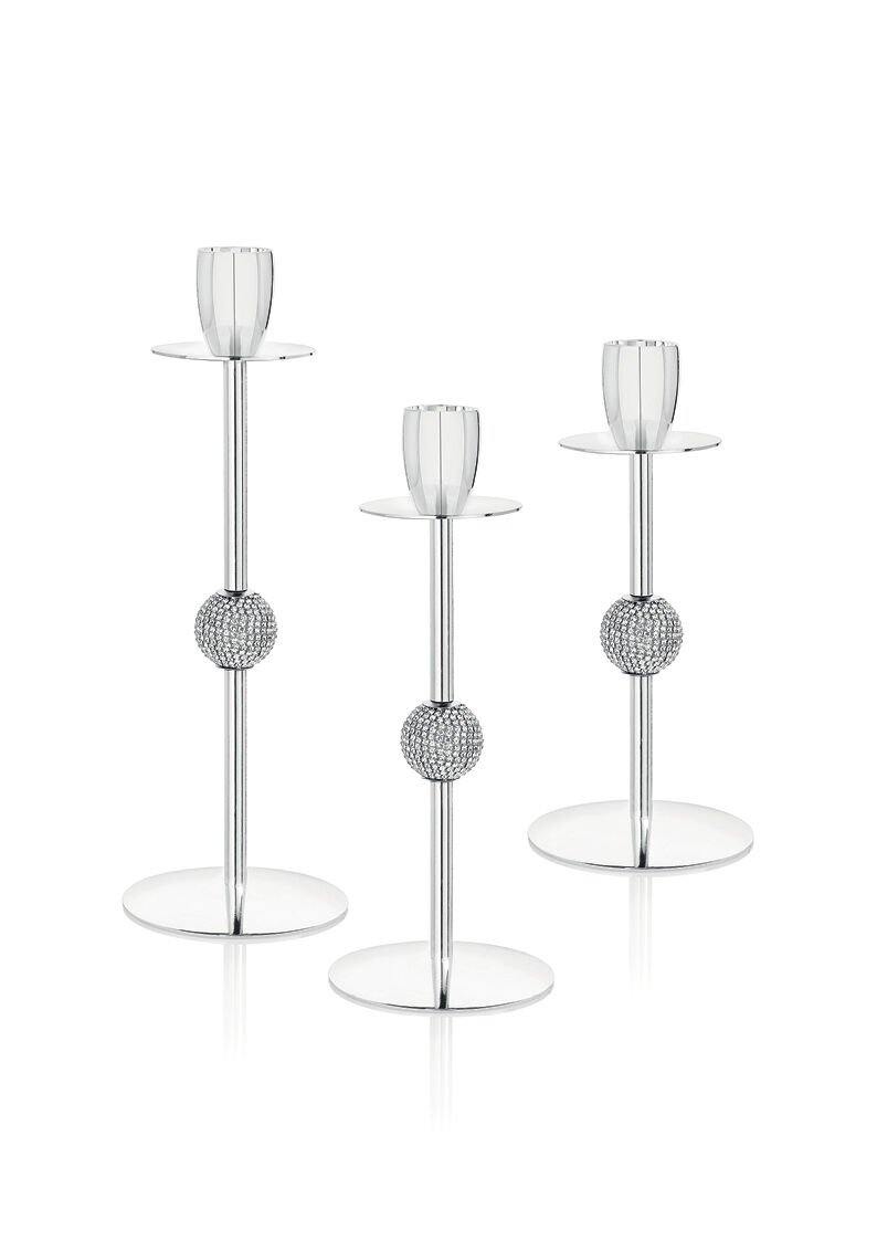 Ottaviani Candeliere in metallo c/strass h.cm.23 Offerta