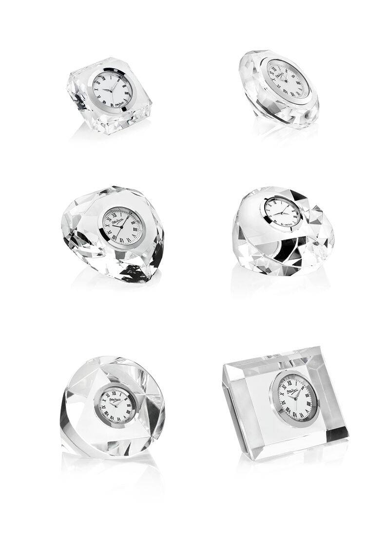 Ottaviani Orologio in cristallo cm.2,5x6x8,5 Qualità