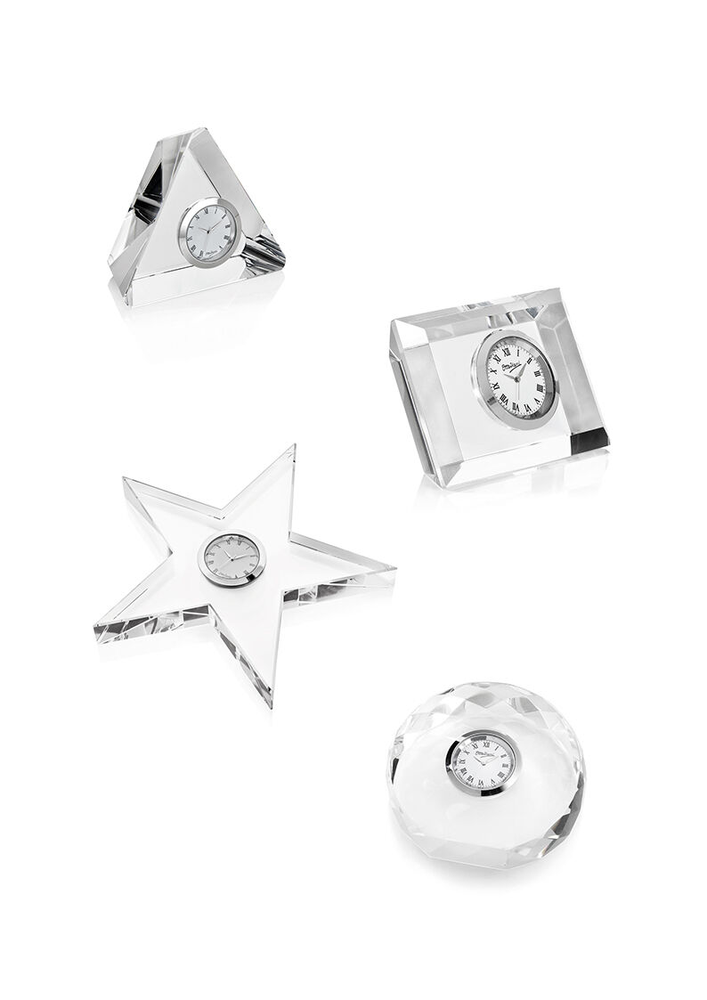 Ottaviani Orologio in cristallo cm.2,5x6x8,5 Qualità