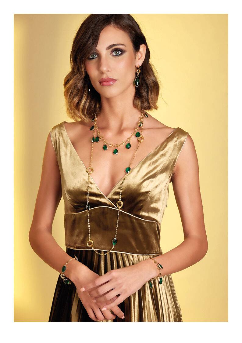 Ottaviani Collana dorata con cristalli Promozione Limitata
