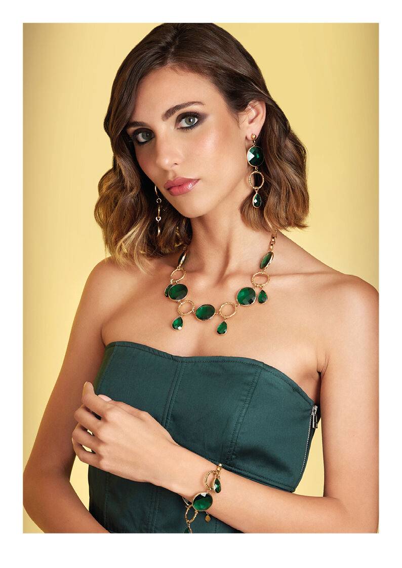 Ottaviani Collana dorata con cristalli Shopping Online