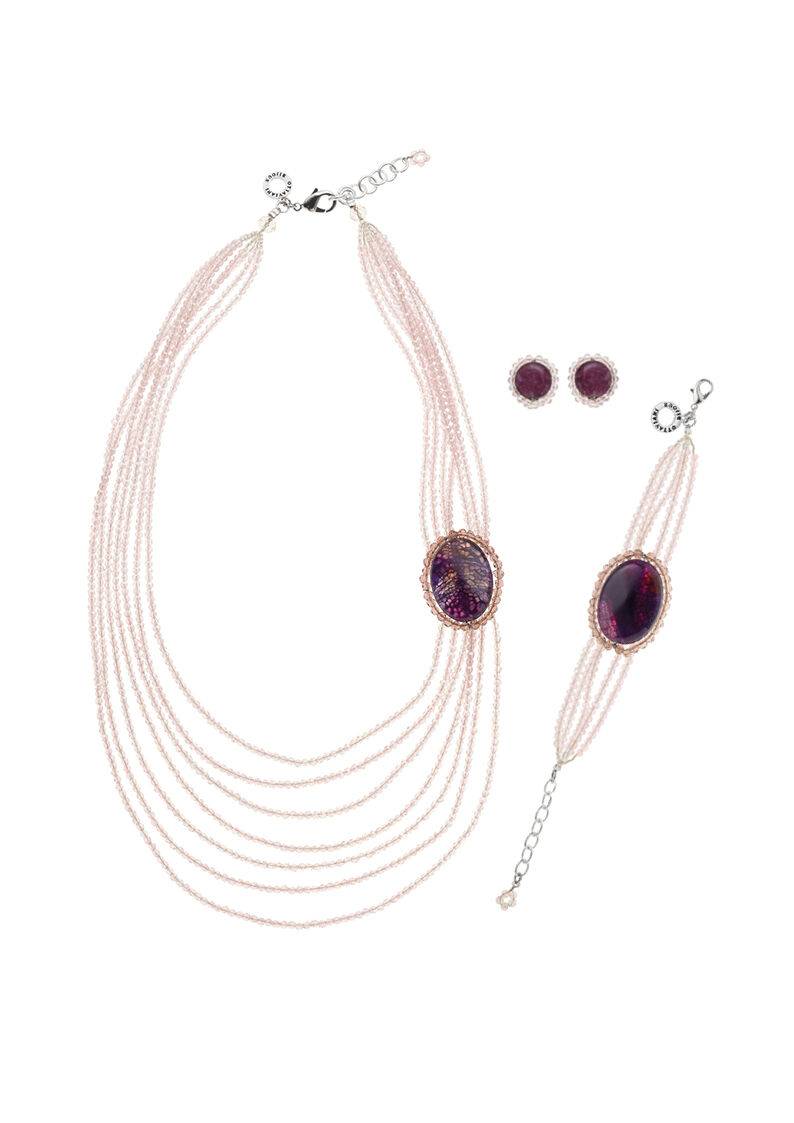 Ottaviani Collana con agata e cristalli Outlet
