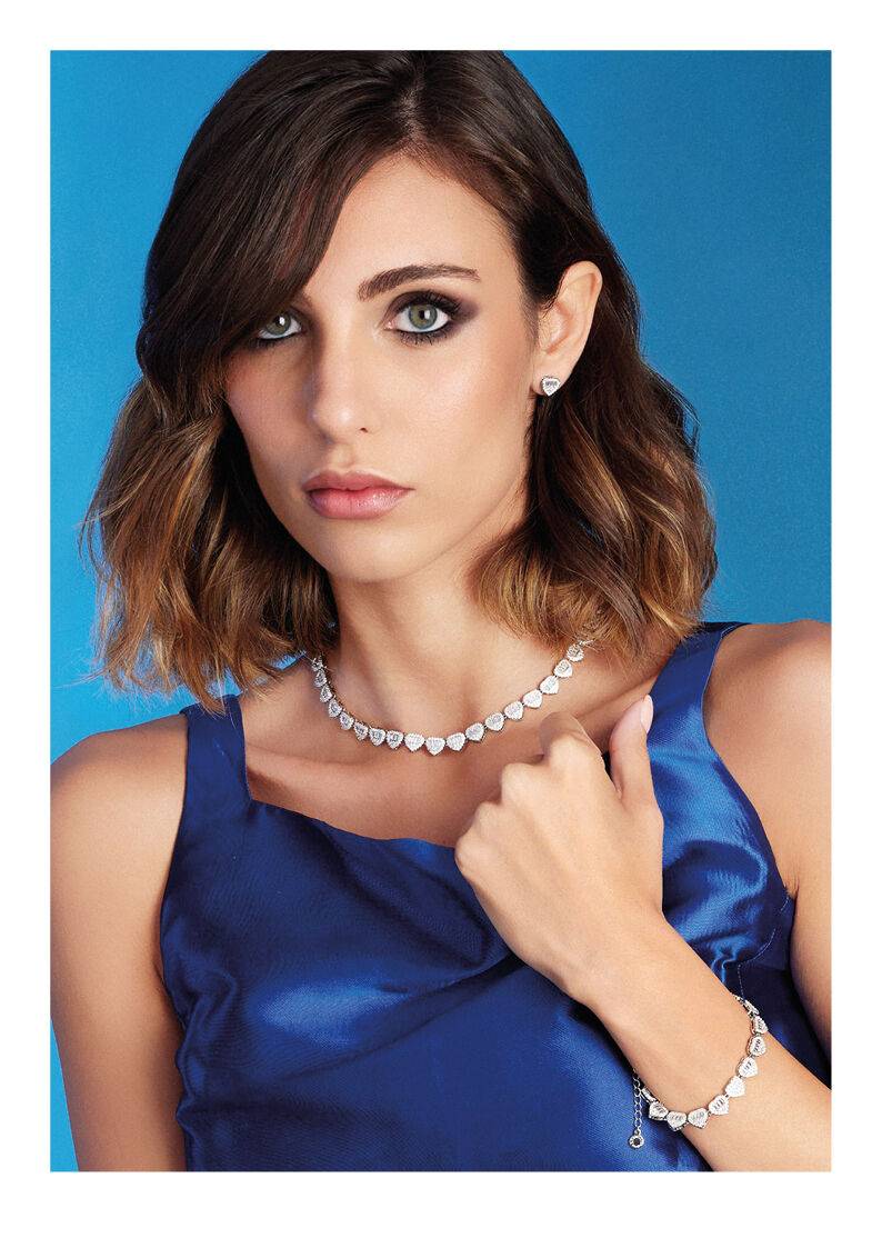 Ottaviani Collana rodiata con cubic zirconia Vendite Flash