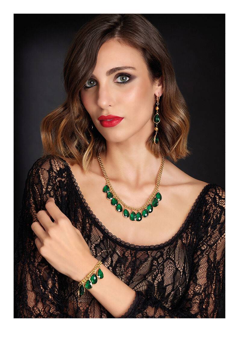 Ottaviani Bracciale dorato con cristalli Qualità Garantita