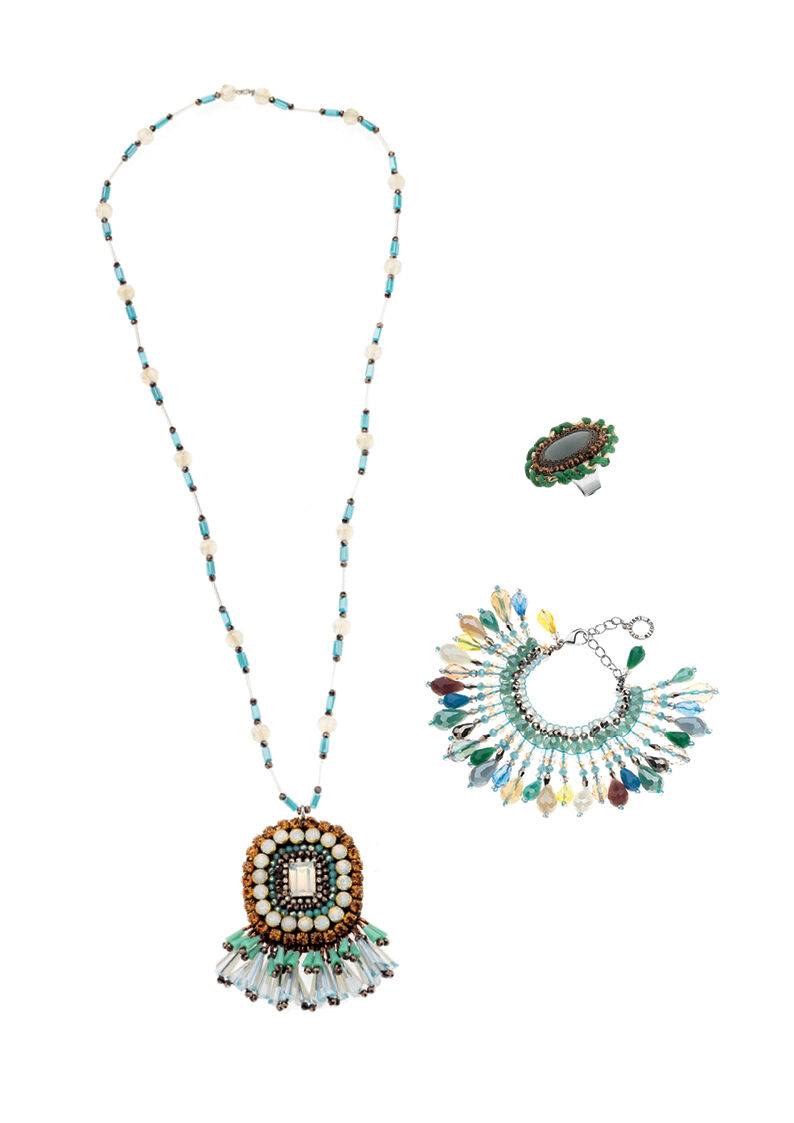 Ottaviani Bracciale con strass e perline Sottocosto