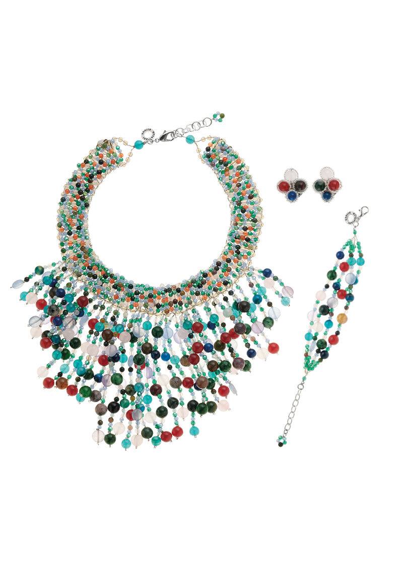 Ottaviani Collana con agata e cristalli Outlet