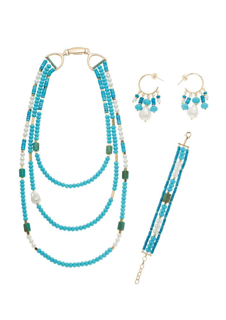 Ottaviani Bracciale dorato con perline e perle Negozio