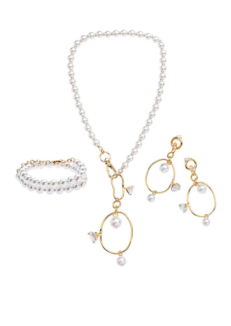 Ottaviani Collana con perle e zirconi Shopping online