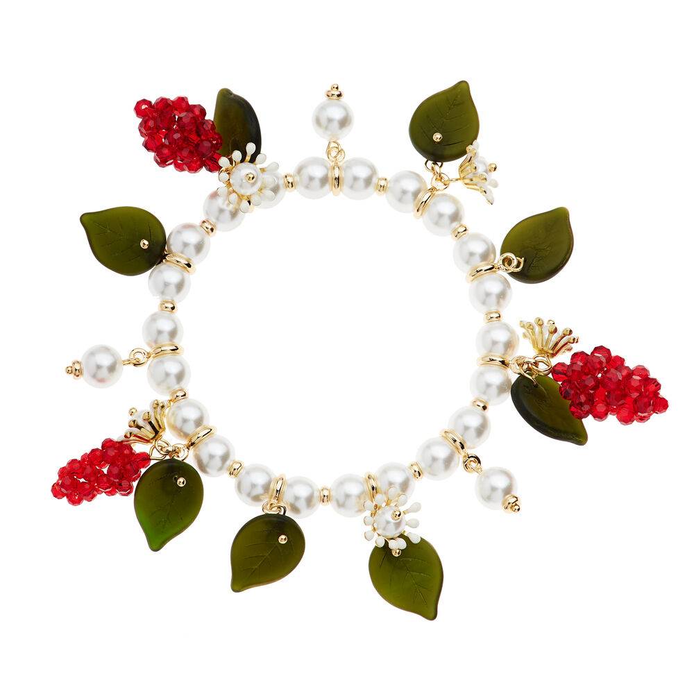 Ottaviani Bracciale elastico con perle di vetro e perlin Nuovi prodotti