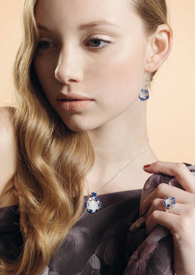 Ottaviani Anello arg. "blue love" Offerta settimanale
