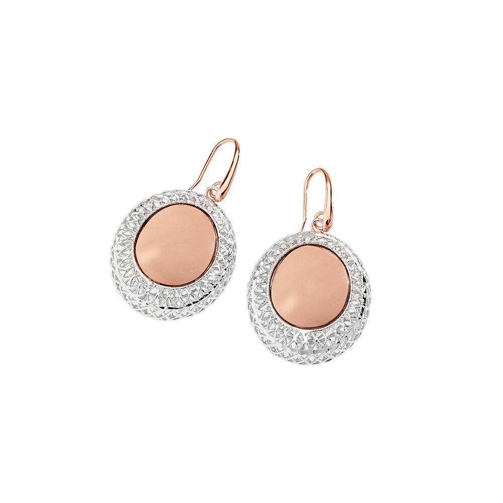 Ottaviani Orecchini in bronzo oro rosa e rodiato Promozione temporanea