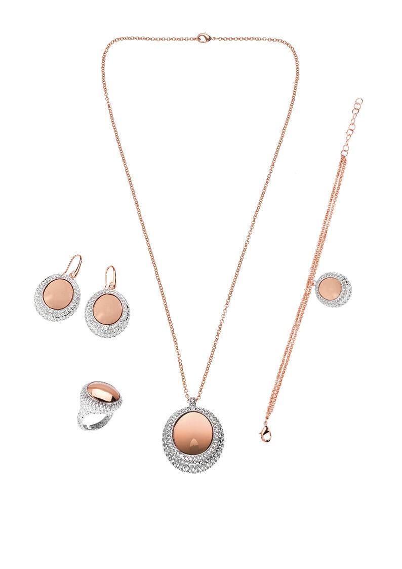 Ottaviani Orecchini in bronzo oro rosa e rodiato Promozione temporanea