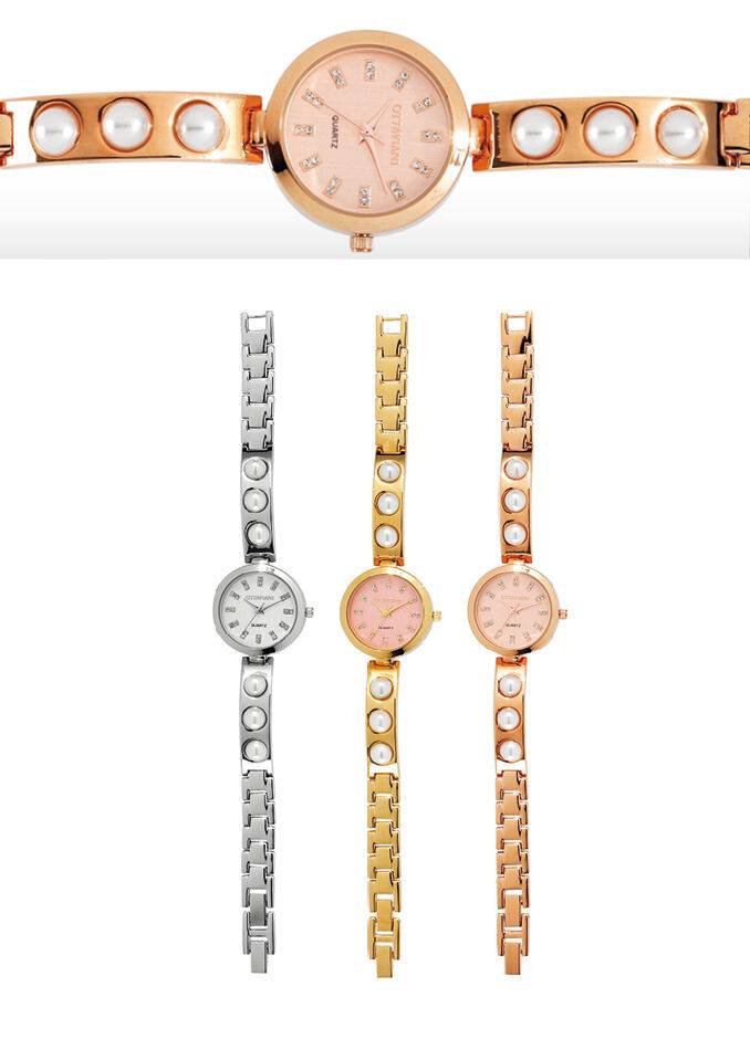 Ottaviani Quarzo rose gold con perle Officina