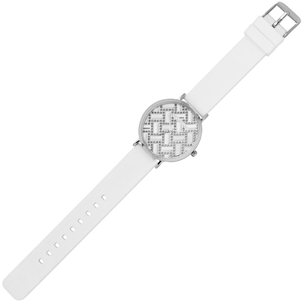 Ottaviani Quarzo argento silicone bianco Promozione Limitata