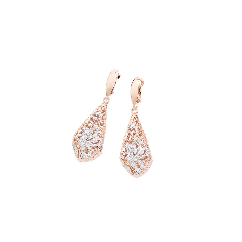 Ottaviani Orecchini in bronzo con glitter argento Prezzo Ridotto