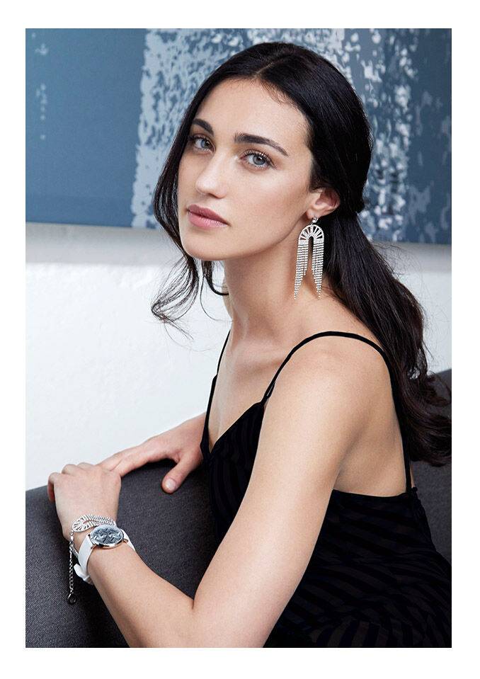 Ottaviani Orecchini con strass e cristalli Sconto