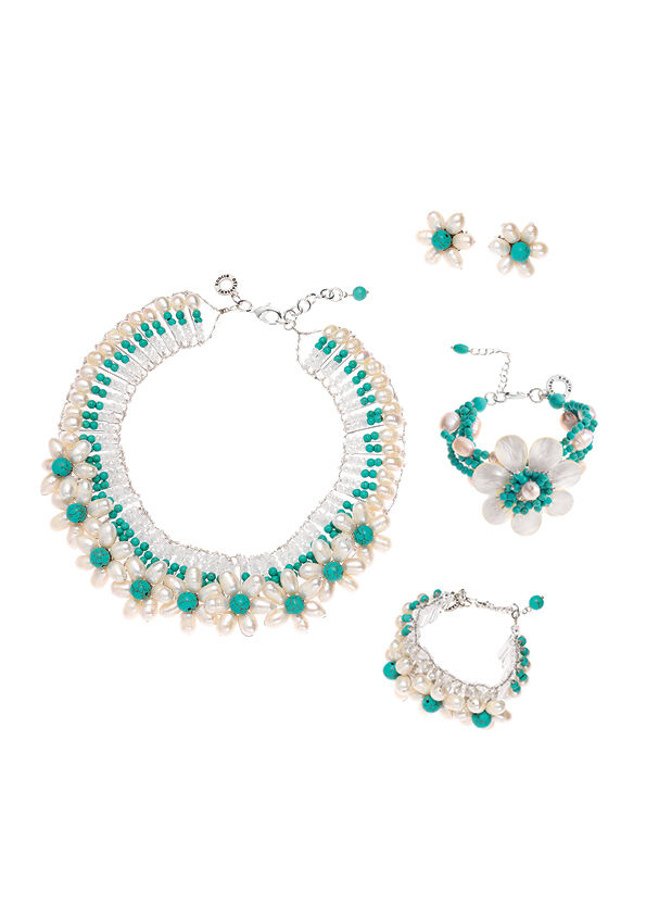 Ottaviani Orecchini con perle e howlite Latest fashion