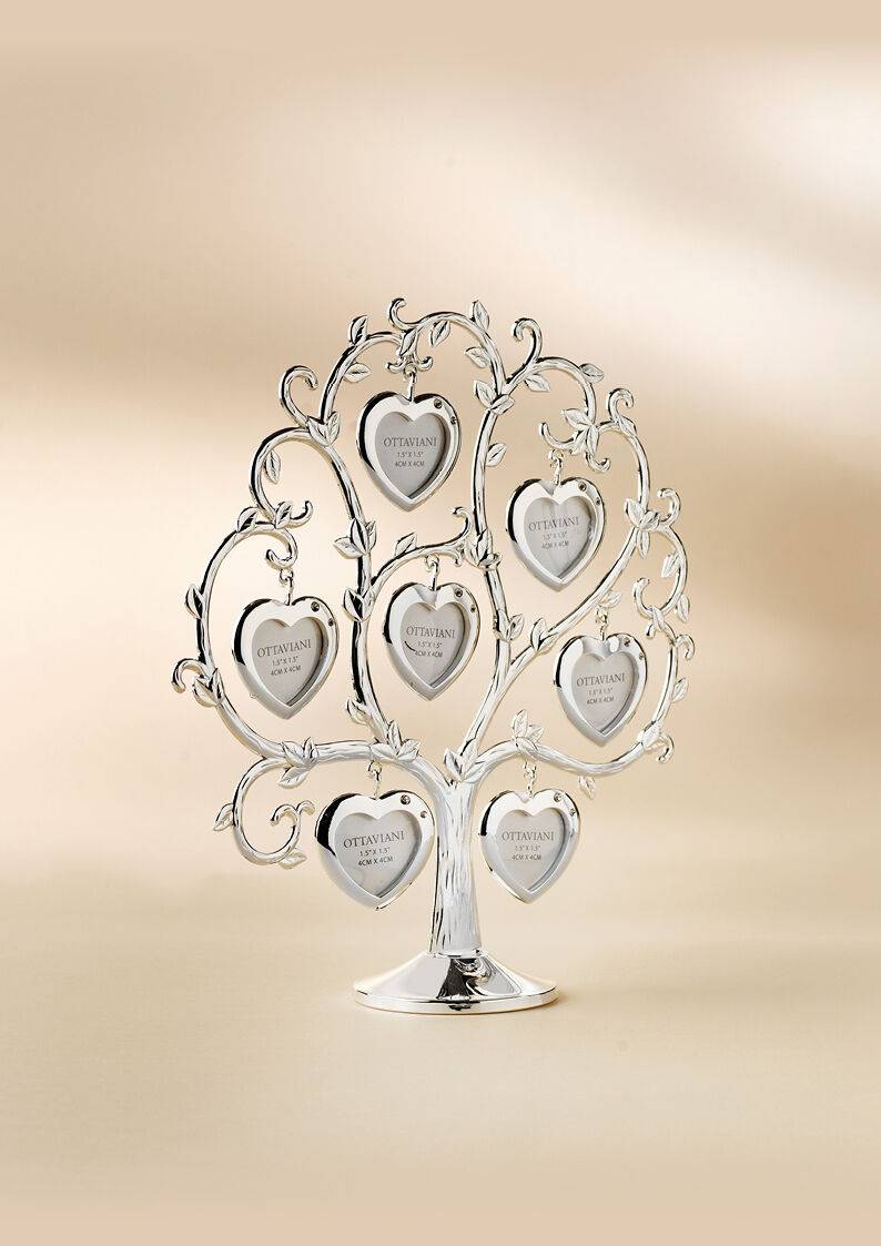 Ottaviani Albero genealogico con portafoto in met. argent Online Outlet