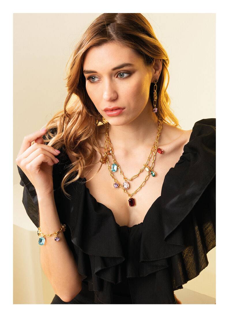 Ottaviani Bracciale dorato con cristalli Fino al 50% di sconto