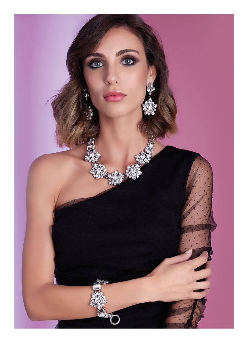 Ottaviani Bracciale con cristalli e strass Nuovo