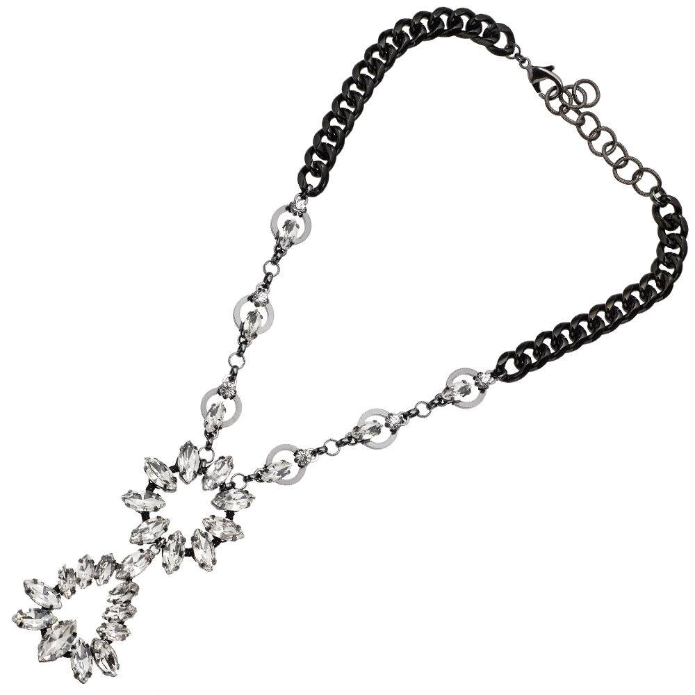 Ottaviani Collana con cristalli e strass Spedizione Gratuita