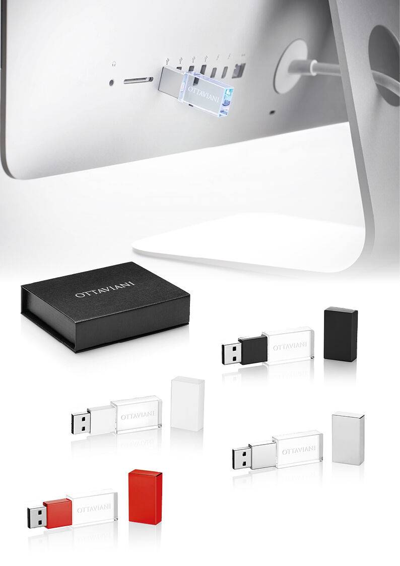 Ottaviani Chiavetta usb ottaviani nero 8 gb Soddisfazione Garantita