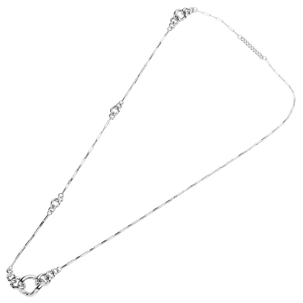 Ottaviani Collana in argento rodiato Nuova