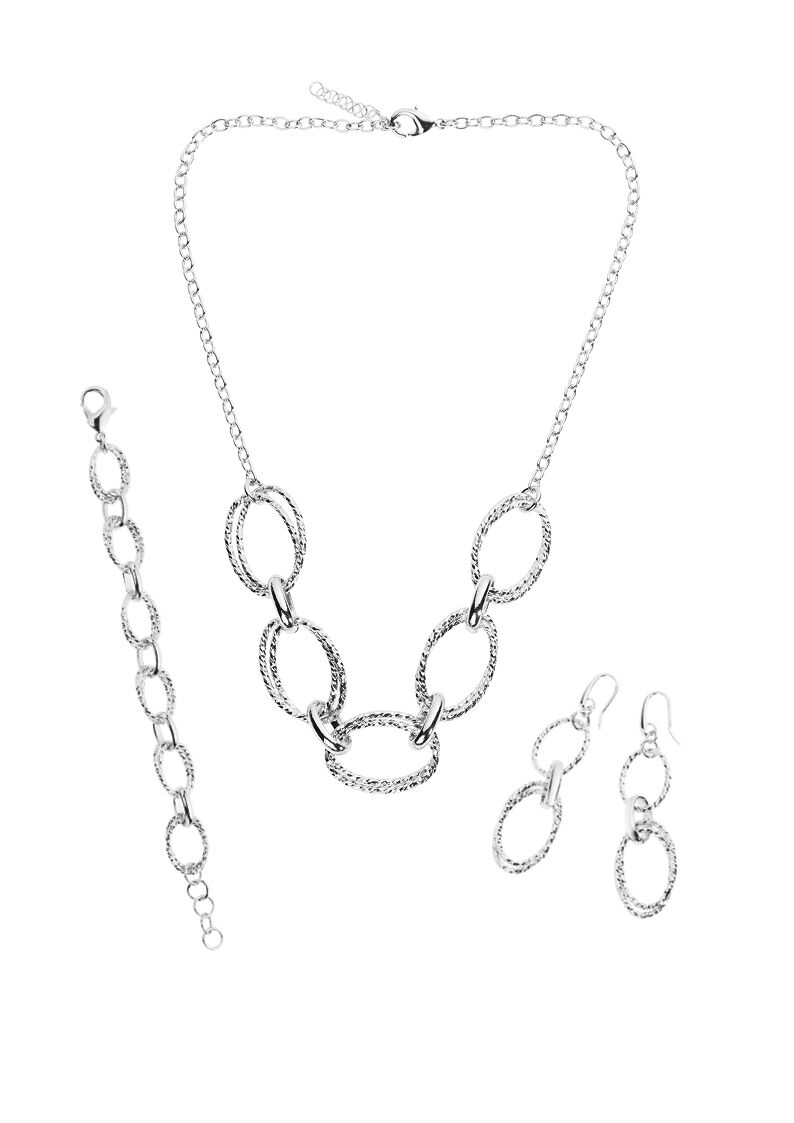 Ottaviani Collana in argento rodiato Latest fashion