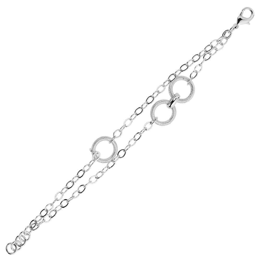 Ottaviani Bracciale in argento rodiato Comprane uno, ottenene uno gratis