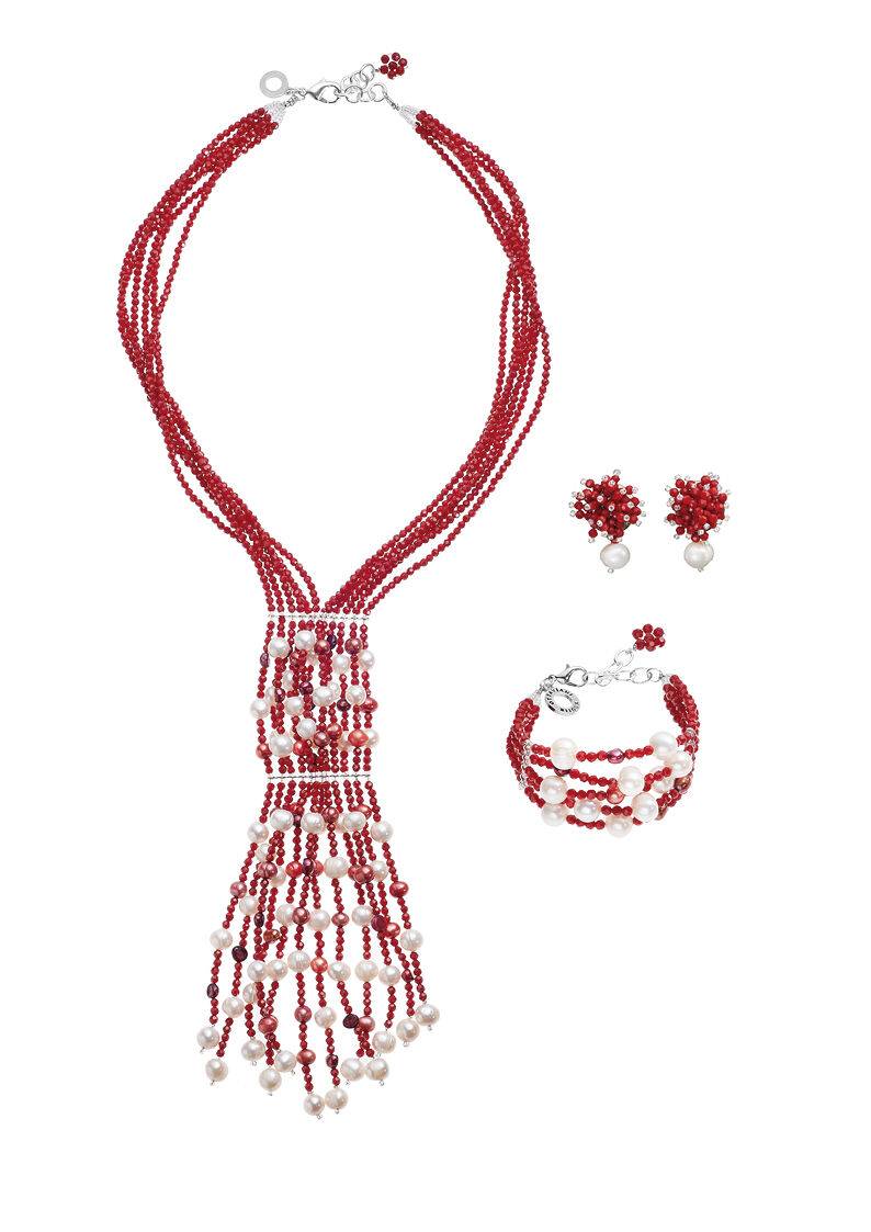 Ottaviani Bracciale con perle e cristalli Latest stili