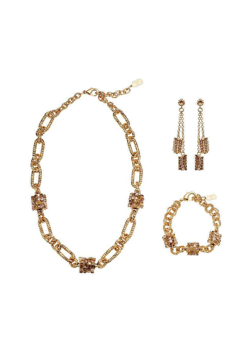Ottaviani Orecchini dorati con strass Promozione temporanea