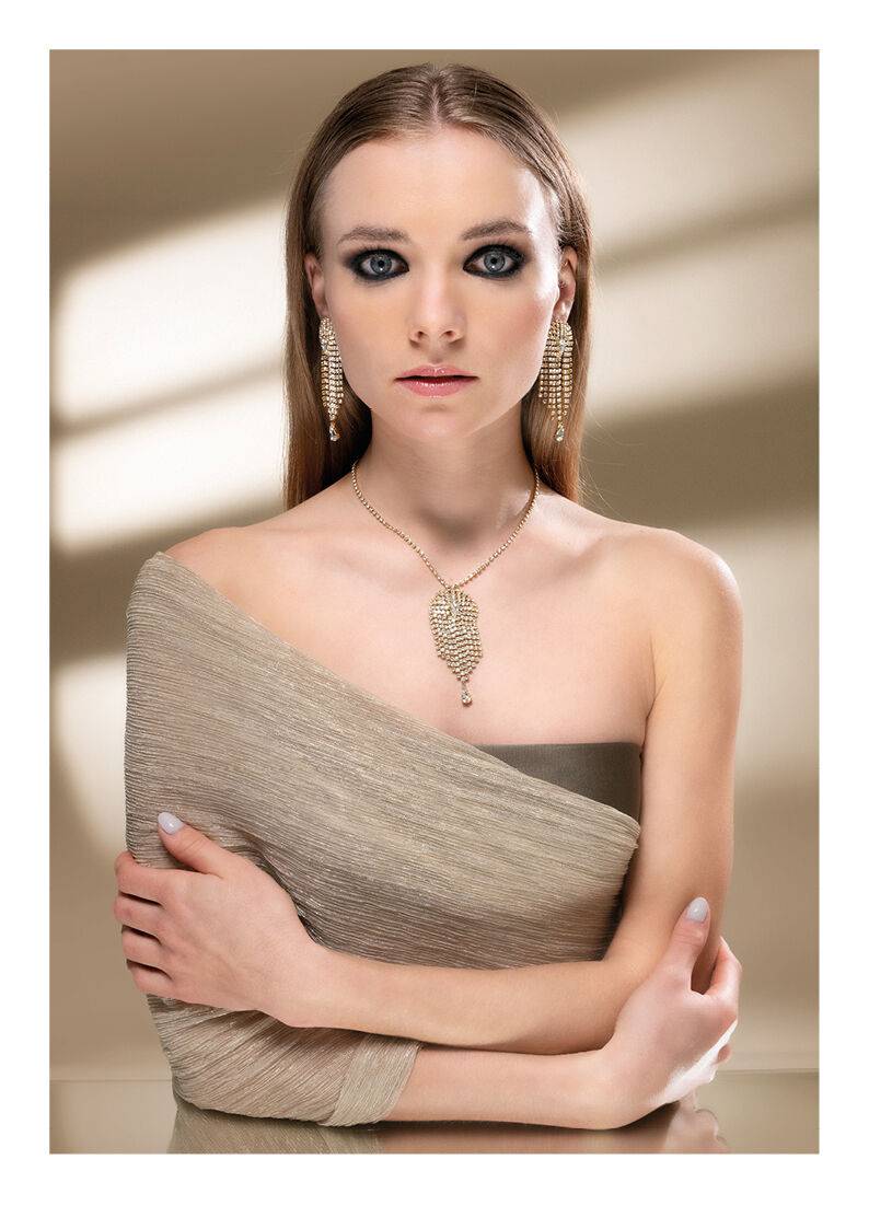 Ottaviani Collana dorata con strass Fino al 50% di sconto