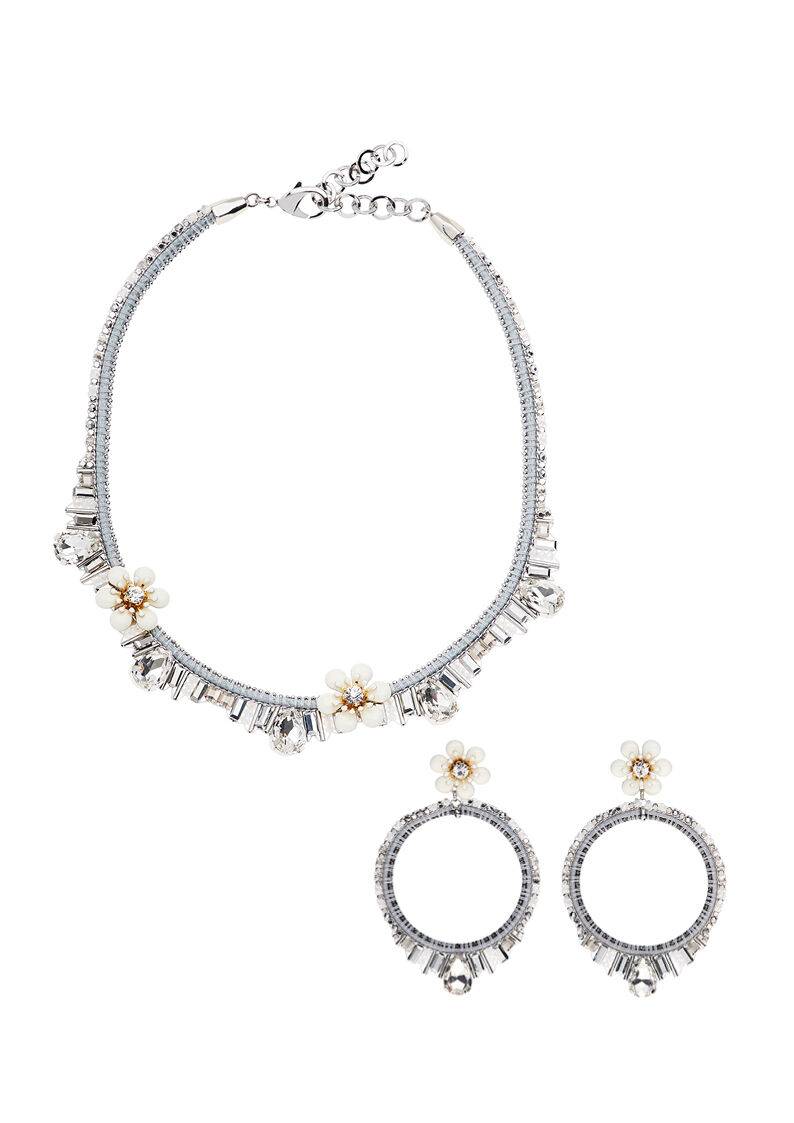 Ottaviani Orecchini con perle perline strass e fiori sma Offerta speciale della fabbrica