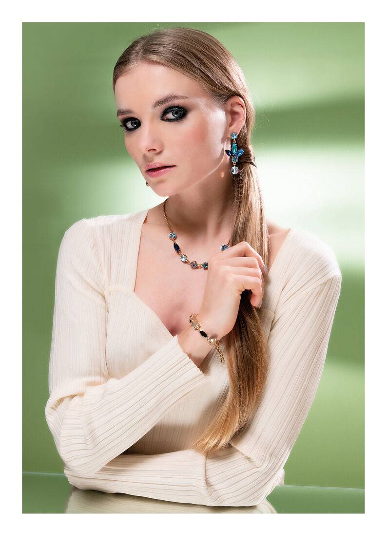Ottaviani Orecchini dorati con cristalli Promozione