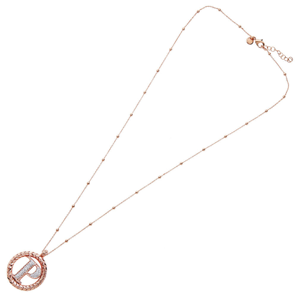Ottaviani Collana in bronzo oro rosa con glitter argento Flash Sale