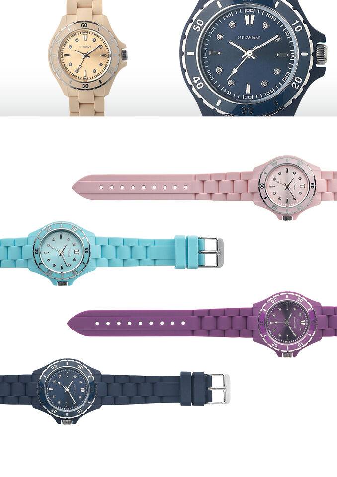 Ottaviani Quarzo silicone celeste Grandi sconti