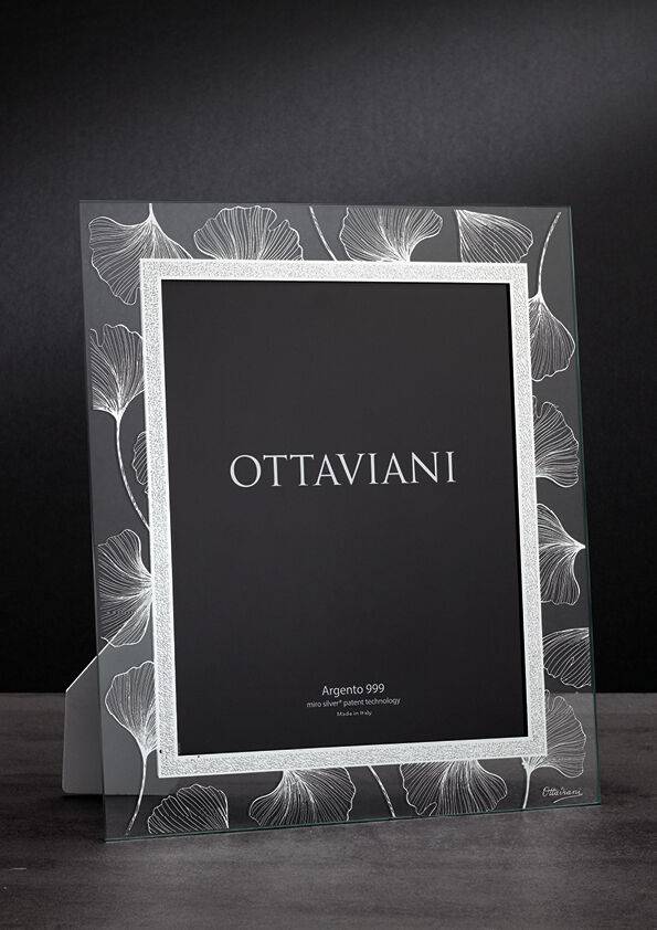 Ottaviani Portafoto in cristallo "soffio" con foglia arg ACQUISTA ORA